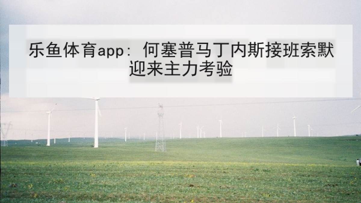 乐鱼体育app: 何塞普马丁内斯接班索默迎来主力考验